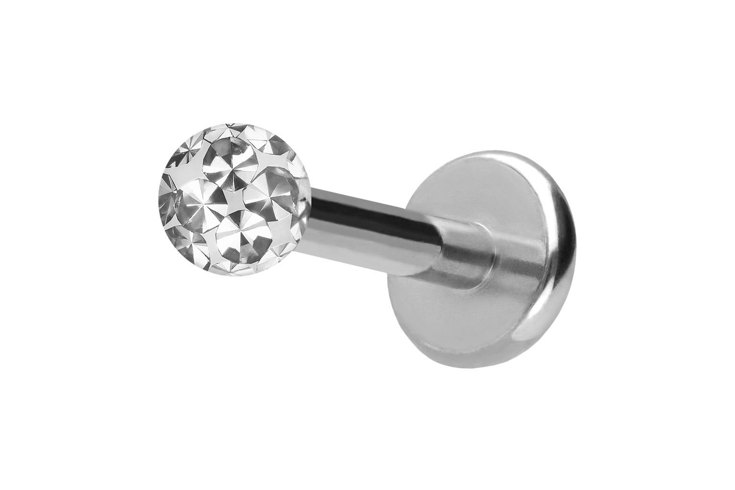 Titan Labret mit Push Fit EPOXY-KUGEL